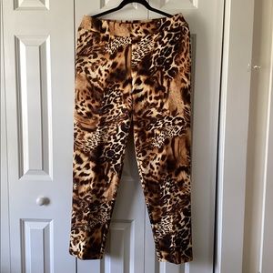 Melissa Paige Leopard Print Pants Size S
